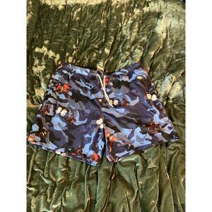 NWT Paisley & Gray Blue Camo Butterfly Swim Trunks XXL
